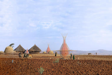 Proyecto WARKA: Torres de Bambú que recogen Agua Potable desde el Aire