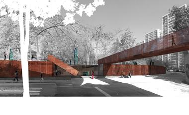 ELEMENTAL, finalista en concurso Nuevo Parque Museo Humano San Borja / Santiago