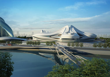 Centro Cultural Internacional Changsha Meixihu / Zaha Hadid Architects