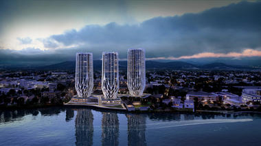 Zaha Hadid presenta torres 'floridas' en borde costero de Brisbane