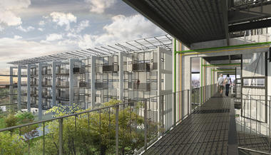 Proposta finalista do concurso para a Moradia Estudantil da Unifesp Osasco / Grupo Garoa + Cura + Costa e Macedo Arquitetos  