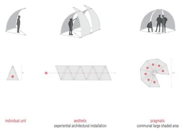 DesignByMany Rapidly-Deployable Shade Winner / Arcollab