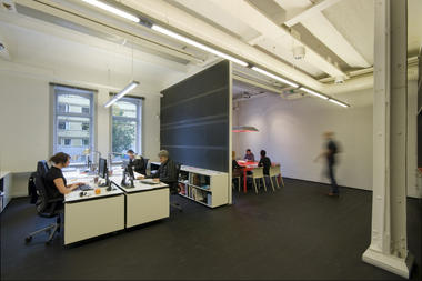 Office interior in a former bicycle factory / Rotstein Arkitekter