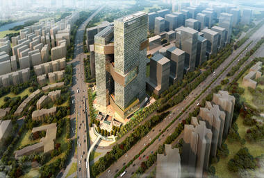 Gallery - NBBJ Designs Towering Shenzhen Campus for Internet Giant - 4