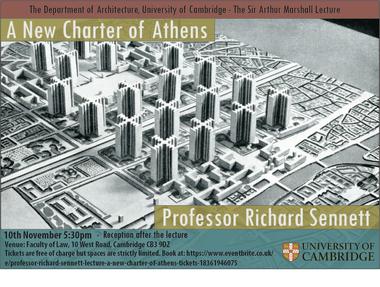 'A New Charter of Athens': a lecture by Professor Richard Sennett