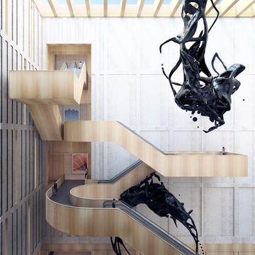 Gallery - Tradition and Modernity Come Together in Mecanoo and HS Architects’ Proposal for the Longhua Art Museum and Library - 5