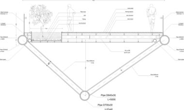 Gallery of 3rd Skin Architects' Haghani Pedestrian Bridge Folds Over Iranian Highway   - 18