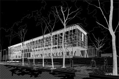Galería de Beals + Lyon Arquitectos, mención honrosa en concurso del futuro edificio FADEU-CMPC  - 1