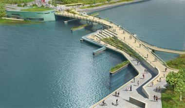 Gallery of Providence River Pedestrian and Cyclist Bridge Competition Winner / inFORM Studio  - 2