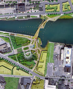 Gallery of Providence River Pedestrian and Cyclist Bridge Competition Winner / inFORM Studio  - 3