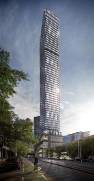 Melbourne Tower is Inspired by the Folds of Origami