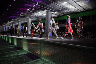 AMO's Stratified Scenography for Prada's 2017 S/S Collection is Presented as 