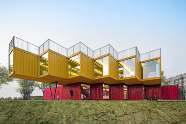 Gallery of Container Stack Pavilion / People's Architecture  - 1