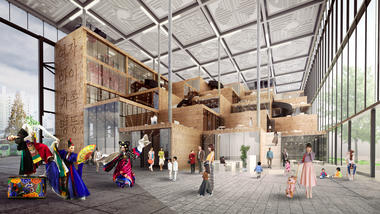 Architects for Urbanity建筑事务所在韩国首尔为新女性和家庭设计了新的综合设施 '城市子宫' 