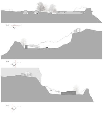 Gallery of First Prize Winning Design Cuts Natural Amphitheater Into Cliffside in Italy  - 11