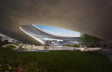 Matteo Cainer Architects 为韩国顺天艺术平台竞赛的方案 