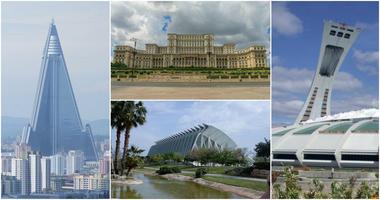 Elefantes blancos: proyectos de arquitectura vergonzosos, que superaron su presupuesto y no tuvieron éxito alguno, repartidos en todas partes del mundo