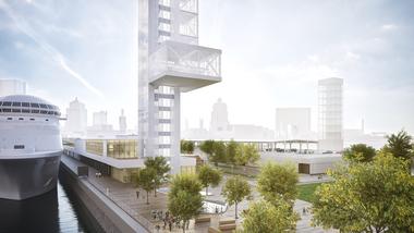 Provencher_Roy Unveil Plans for Montreal Port Terminal