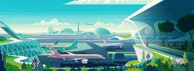 Heathrow Illustrations Envision the Future of Sustainable Airports