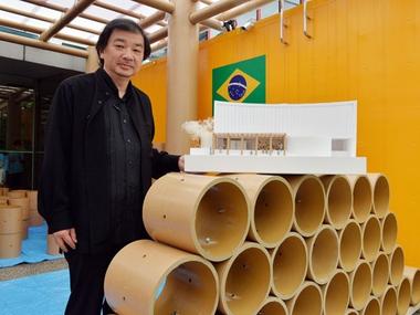 Em comemoração à Copa do Mundo, Shigeru Ban constrói Pavilhão Brasil 2014 em Tóquio