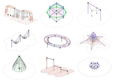 Descarga archivos CAD para tu proyecto: juegos infantiles y equipamiento para espacio público