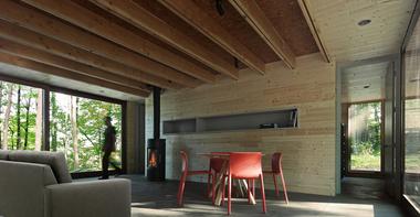 Galería de Cabaña lineal / Johnsen Schmaling Architects  - 4