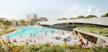 Andrew Burges Architects Wins Competition for Park and Aquatic Centre in Sydney's Green Square
