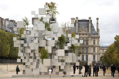 Sou Fujimoto Constructs Inhabitable Nomadic Structure for Parisian Art Fair