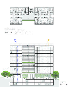 Galeria de 1º Lugar no concurso CODHAB-DF para edifícios de uso misto em Santa Maria/DF  - 10