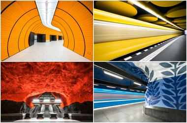 These Photographs Capture the Colorful Architecture of Europe’s Metro Stations