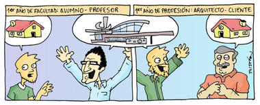 El estudiante de arquitectura a través de 15 tiras cómicas, por Tristán Comics
