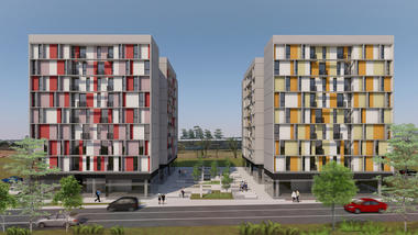 3º Lugar no concurso CODHAB-DF para edifícios de uso misto em Santa Maria/DF