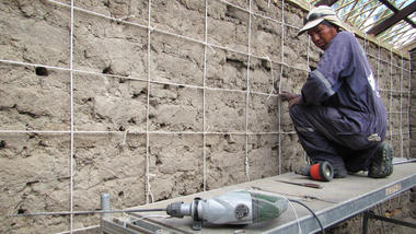 This Rope Reinforcement System is an Innovation in the Structure of Adobe Buildings