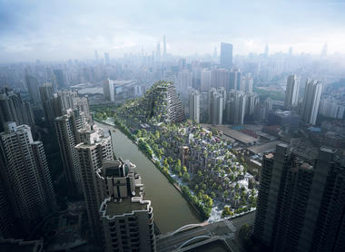 Una pieza topográfica: Heatherwick presenta montañoso proyecto en Shanghai