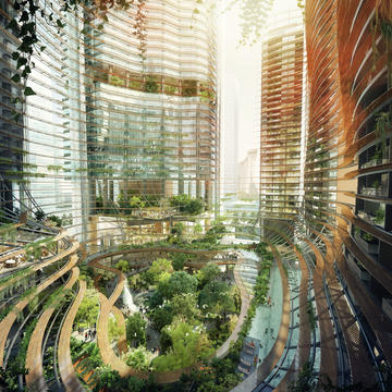 Gustafson Porter and Ingenhoven Unveil Mountainous Development Rising in Singapore
