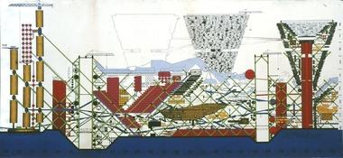 The Plug-In City, 1964 / Peter Cook, Archigram