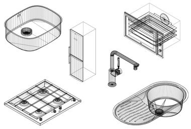 Descarga archivos CAD para tu proyecto: Artefactos para Cocinas