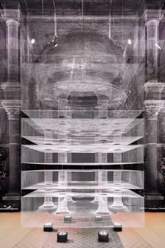 Gallery of Wire Mesh Installation Features Architectural Fragments Constructed At 1:1  - 4