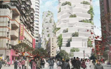 NO ARCHITECTURE enfatiza sustentabilidade e interação com torres residenciais alternativas na China