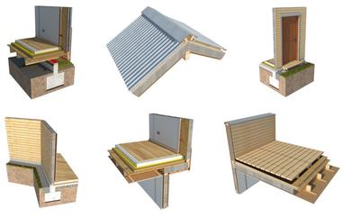 De fundaciones a techumbres: 10 soluciones constructivas en madera en 3D y 2D
