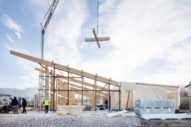 In Progress: Amatrice Refectory  / Stefano Boeri Architetti