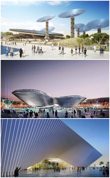 Foster, BIG and Grimshaw Design Main Pavilions for Expo 2020 Dubai 