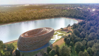 Gallery of Competition Entry Imagines Dynamic Library Design for London's Hyde Park  - 1