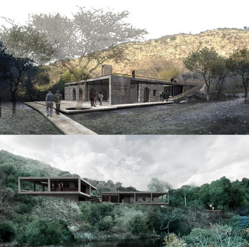 Segundo e Terceiro lugar no Concurso para o Centro de Interpretação Ambiental da Reserva Natural Vaquerias de Córdoba