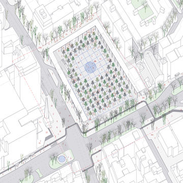 PRACTICA, segundo lugar en concurso de remodelación de la Plaza de los Misterios en Madrid