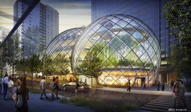NBBJ propone bio-domos para las oficinas centrales de Amazon en Seattle