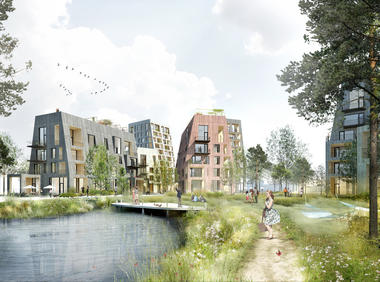 C.F. Møller's Proposal for the Örebro Timber Town Blurs the Line Between City and Nature