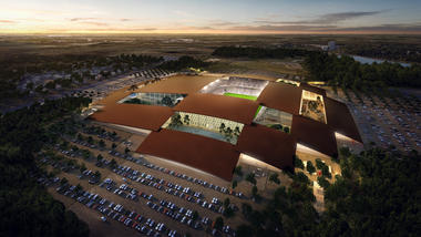 BIG revela diseño de megadistrito de rodeo y ocio en Texas