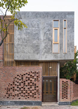 画廊 红砖+木条+混凝土，建筑虚实关系的个性呈现 / iday design  - 1