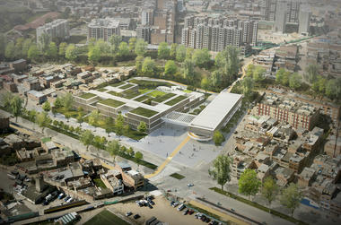 Arquitectura en Estudio + Nomena Arquitectos, segundo lugar en diseño del Colegio Argelia II y Centro de la Bici